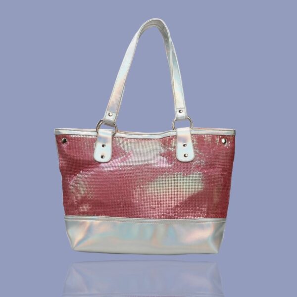 Everyday Aluminium mesh Barbie Pink Tote