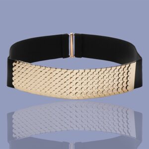 Gold Elastic Metal Belt 70cm