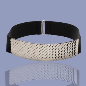 Silver Elastic Metal Belt 70cm