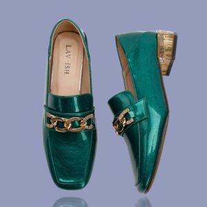 Emperor Patent PU Leather Emerald