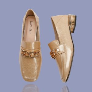 Emperor Patent PU Leather Gold