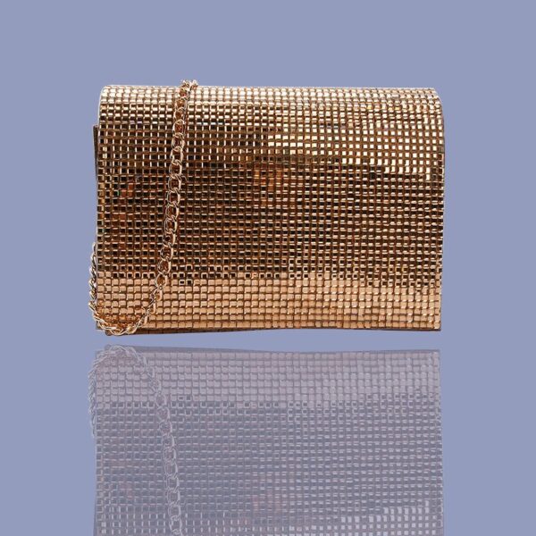 Bronze Sequin Clutch Evening Bag