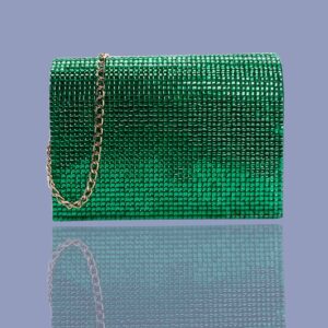 Emerald Sequin Clutch Evening Bag
