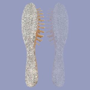 Bling Hair Brush Clear AB 22cm