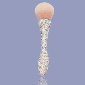 Short Crystal Makeup Brush in Clear