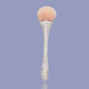 Lav-Ish Single Makeup Brush with Clear Crystal