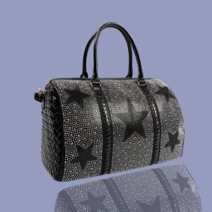 Black Woven Carry On Luggage