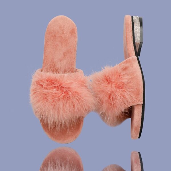 Fur Slip-on Dusty Rose