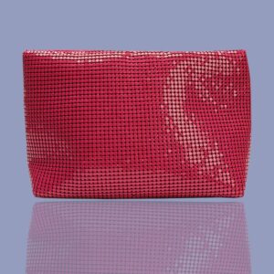 Aluminium Glomesh Fuchsia Pouch