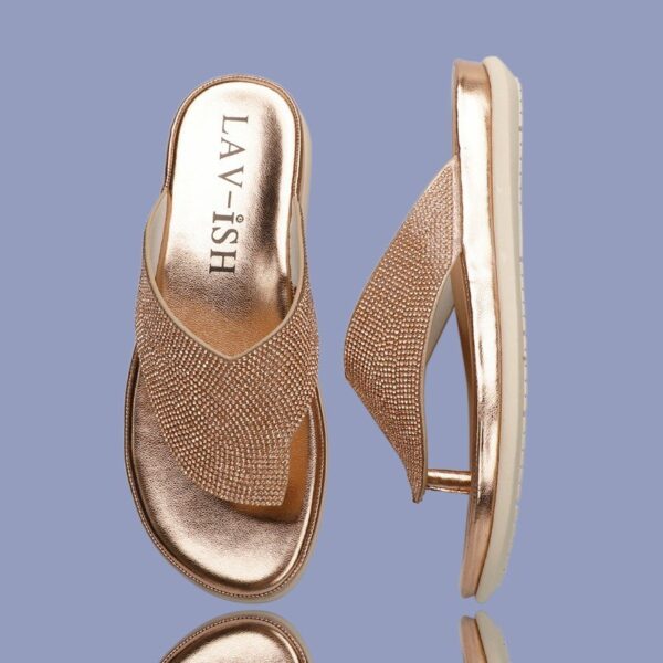 Mermaid Bling Slides Gold