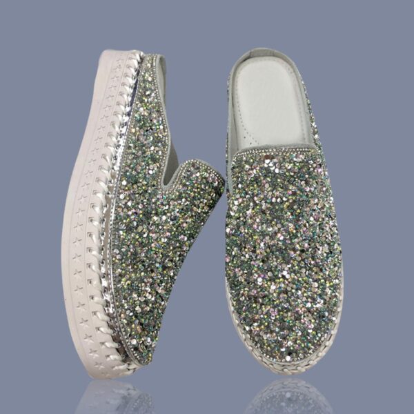 Opal Sequin Princess Slides AB