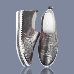 Sneakers with Bling Star Pewter