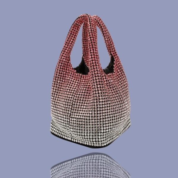 Loop Bag with Silver Chain Pink