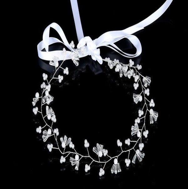 Wired Pearly Crystal Hair Piece