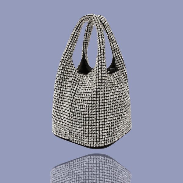 Loop Bag with Silver chain Silver