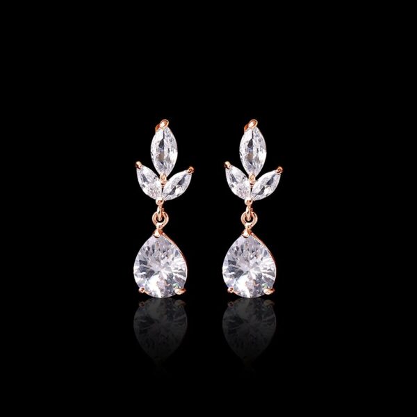 Rose Gold Cubic Zirconia Studs