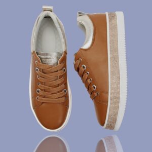 Lux Tan Diamonte Sole Sneakers
