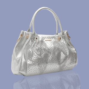 Silver Angel Wings Diamante Tote Bag