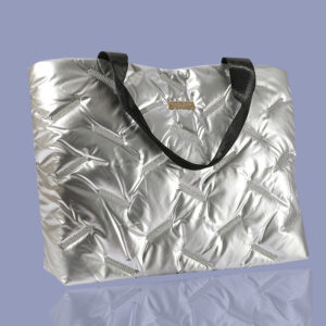 Silver Padded Tote