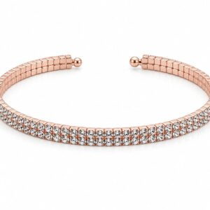 Rosegold Two-Row Bangle