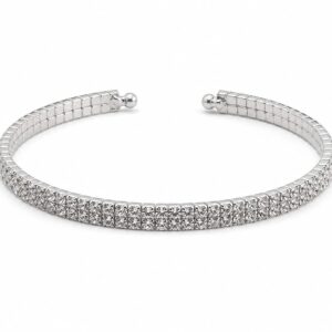 Silver Two-Row Bangle