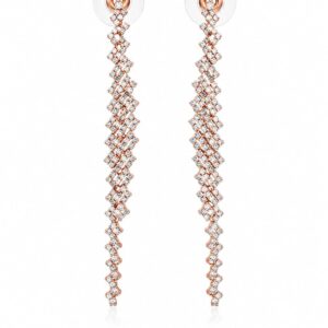 Long Dazzle Sparkling Rose Gol