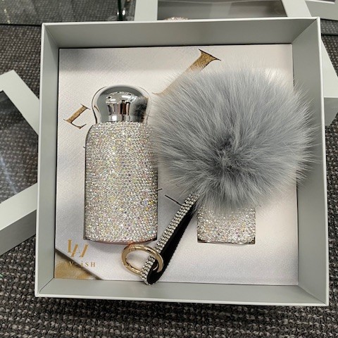 Silver Pom & Pour Gift Set