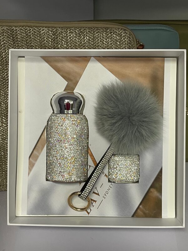 Silver Pom & Pour Gift Set