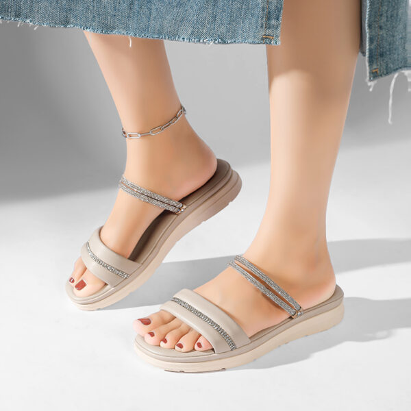 Ella Beige Sandals - Image 2