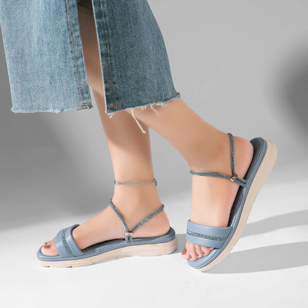 Ella Dusty Blue Sandals - Image 2