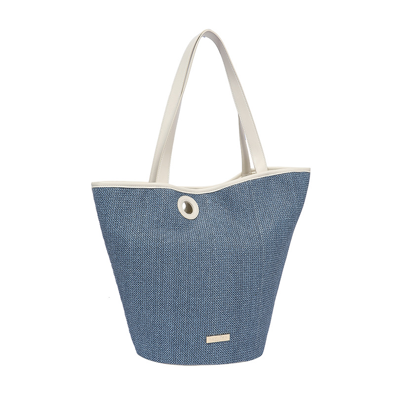Blue Chic Asymmetrical Tote
