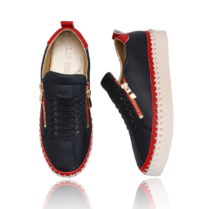 Navy/Red Heritage Zip Sneaker