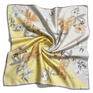 Mulberry Silk Scarf Peach/Cream