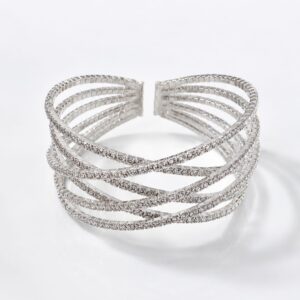 Criss-crossing Weave Cuff