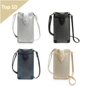 Pk of 4 Cross Body Phone Pouch